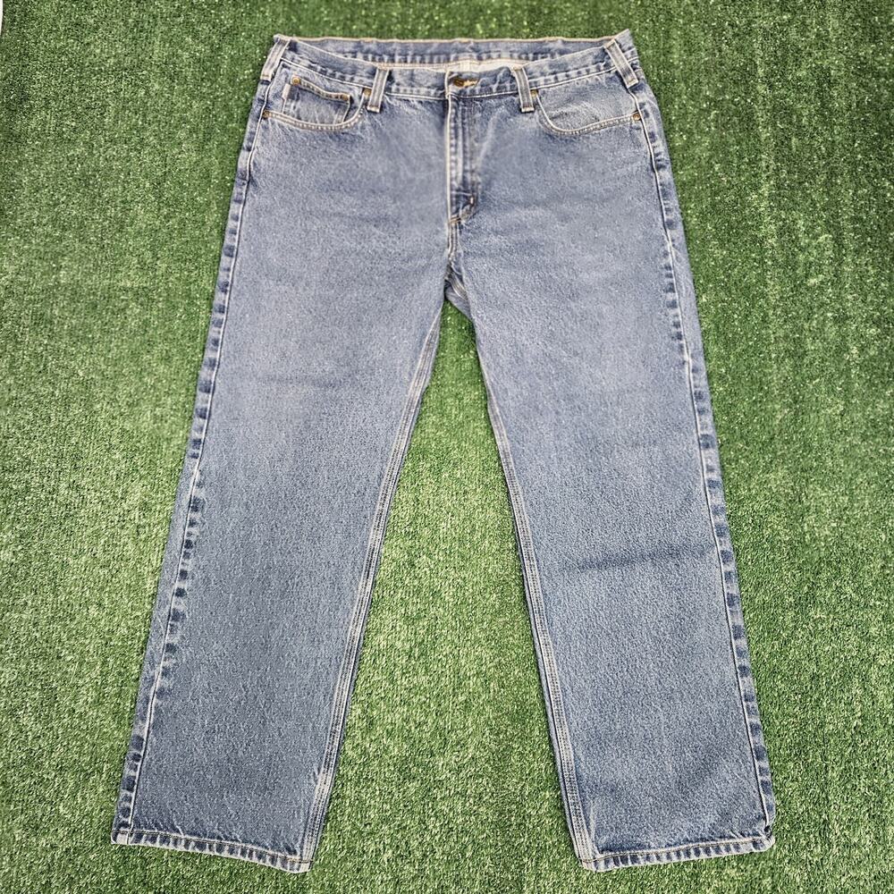 Carhartt Traditional Fit Straight Leg Denim Jeans Mens Size 40x30 B480-DVB